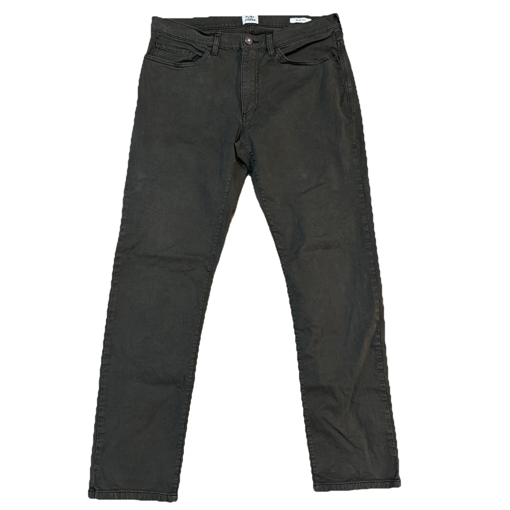 Flint and Tinder Pants Mens 32x30 Slim Fit ‎ Green Stretch 5 Pocket